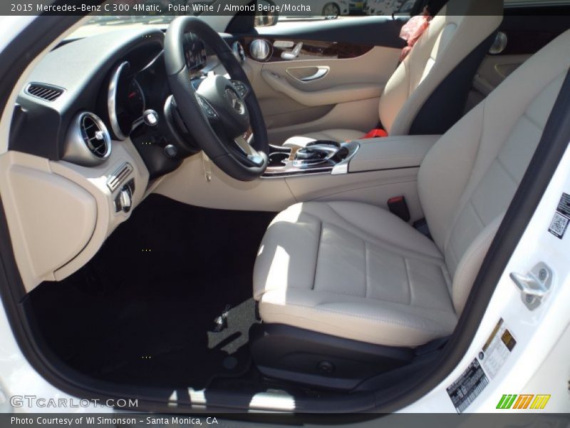 Polar White / Almond Beige/Mocha 2015 Mercedes-Benz C 300 4Matic
