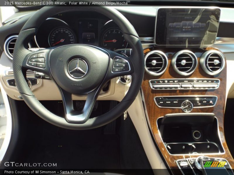 Polar White / Almond Beige/Mocha 2015 Mercedes-Benz C 300 4Matic