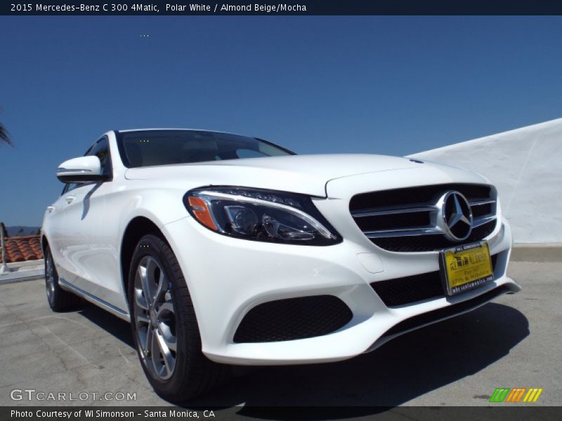 Polar White / Almond Beige/Mocha 2015 Mercedes-Benz C 300 4Matic
