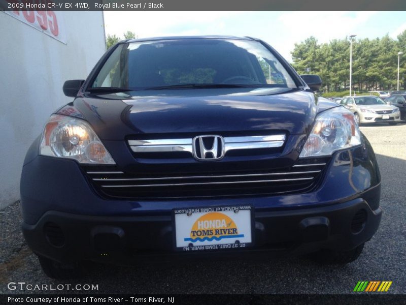 Royal Blue Pearl / Black 2009 Honda CR-V EX 4WD