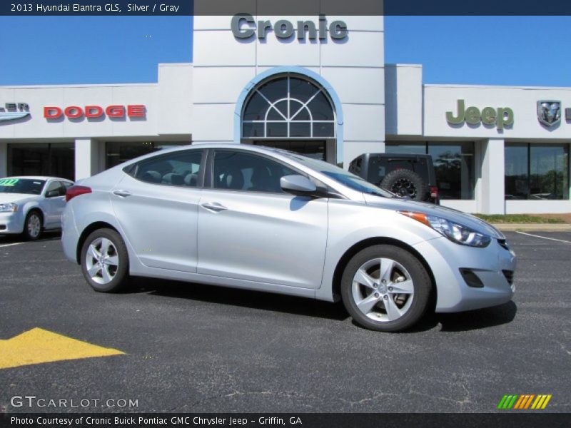 Silver / Gray 2013 Hyundai Elantra GLS