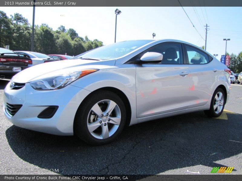 Silver / Gray 2013 Hyundai Elantra GLS