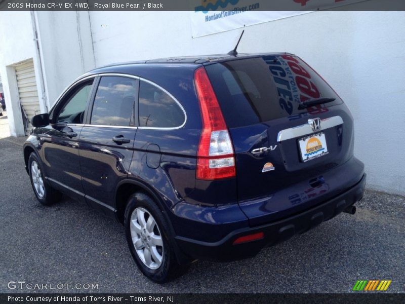 Royal Blue Pearl / Black 2009 Honda CR-V EX 4WD