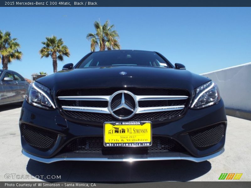 Black / Black 2015 Mercedes-Benz C 300 4Matic