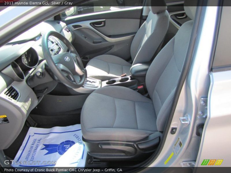 Silver / Gray 2013 Hyundai Elantra GLS