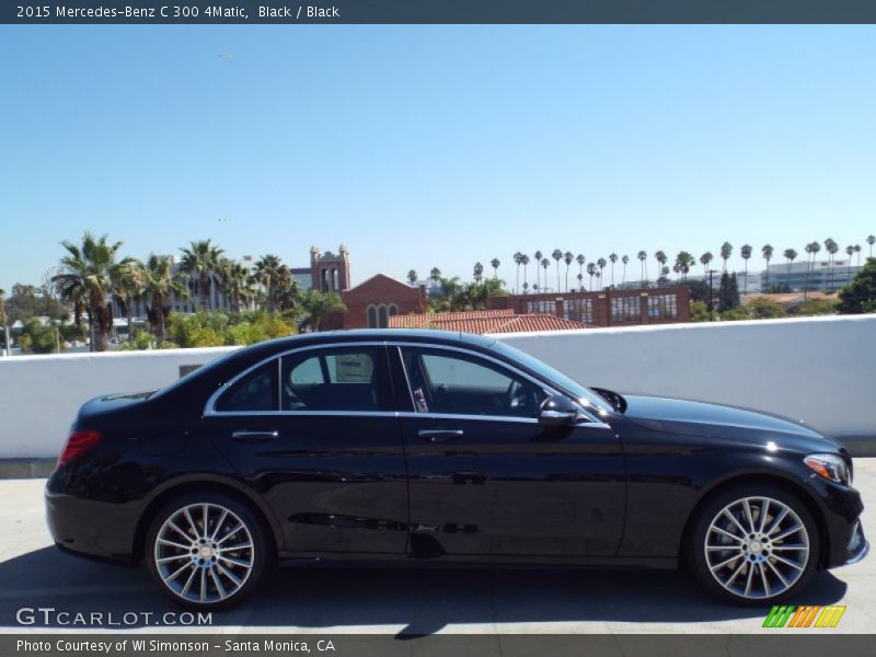 Black / Black 2015 Mercedes-Benz C 300 4Matic