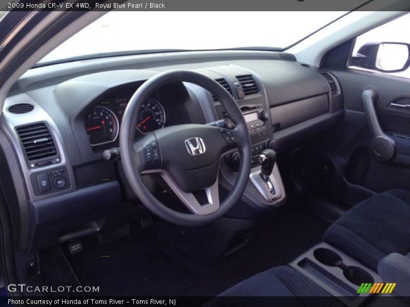 Royal Blue Pearl / Black 2009 Honda CR-V EX 4WD