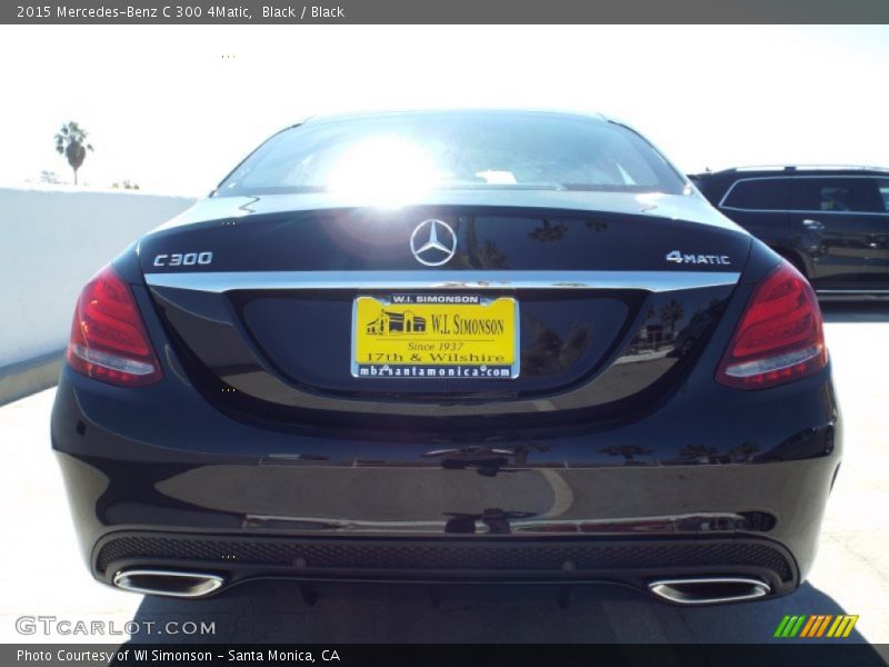 Black / Black 2015 Mercedes-Benz C 300 4Matic