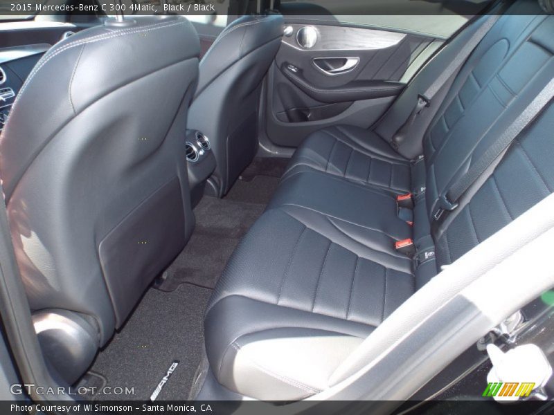 Black / Black 2015 Mercedes-Benz C 300 4Matic