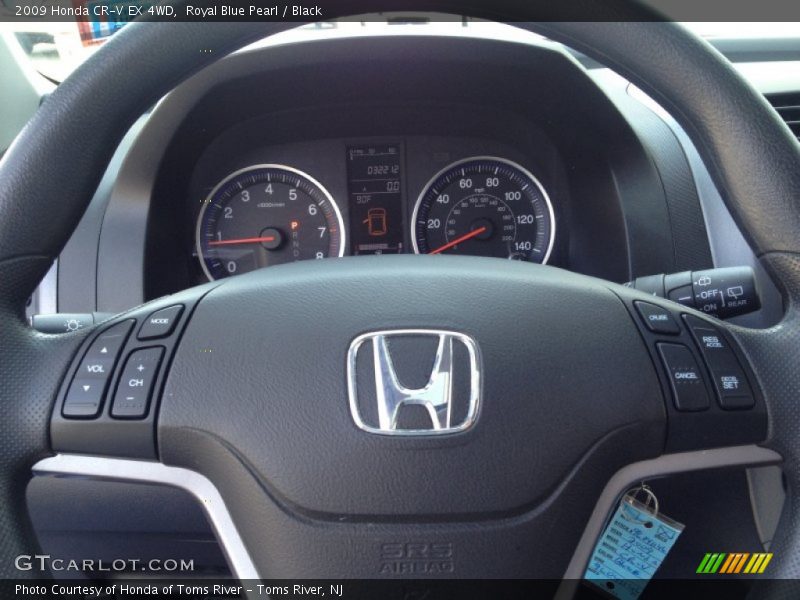 Royal Blue Pearl / Black 2009 Honda CR-V EX 4WD