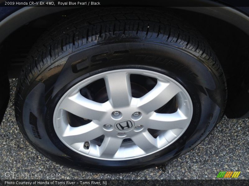 Royal Blue Pearl / Black 2009 Honda CR-V EX 4WD
