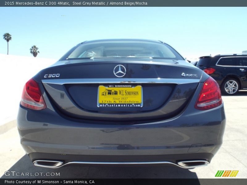 Steel Grey Metallic / Almond Beige/Mocha 2015 Mercedes-Benz C 300 4Matic