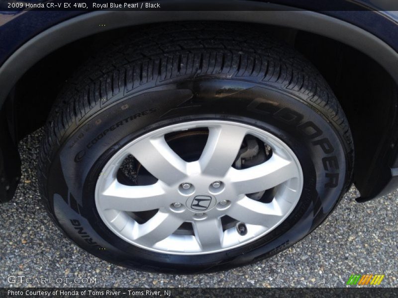 Royal Blue Pearl / Black 2009 Honda CR-V EX 4WD