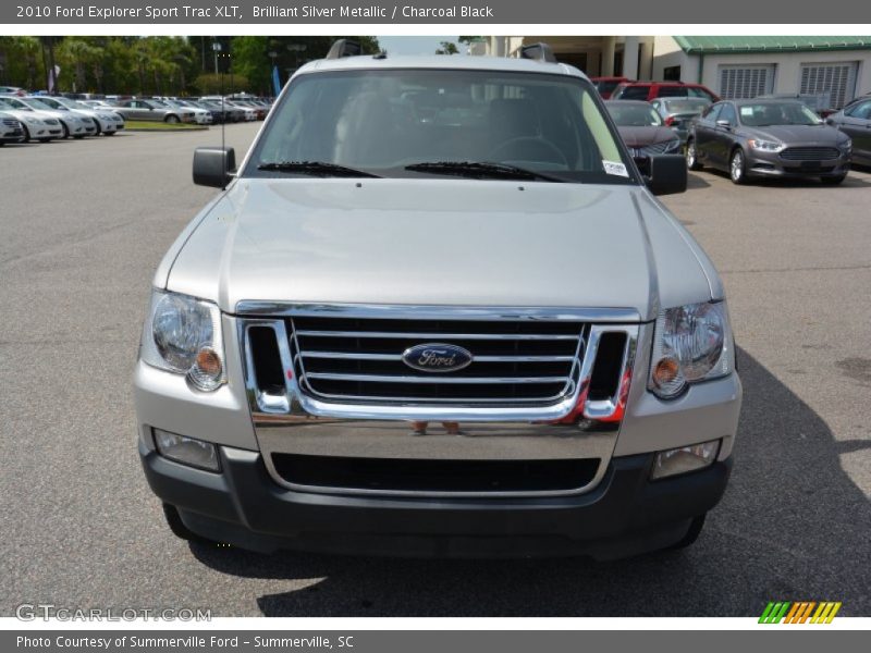 Brilliant Silver Metallic / Charcoal Black 2010 Ford Explorer Sport Trac XLT