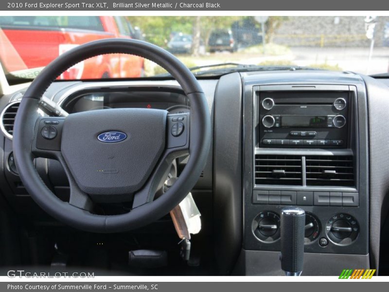 Brilliant Silver Metallic / Charcoal Black 2010 Ford Explorer Sport Trac XLT