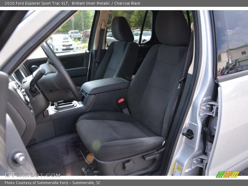 Brilliant Silver Metallic / Charcoal Black 2010 Ford Explorer Sport Trac XLT