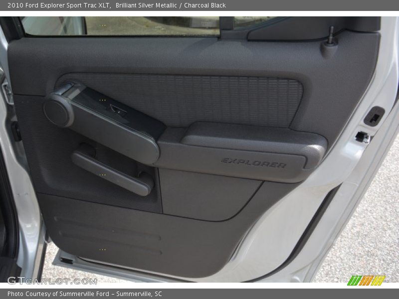Brilliant Silver Metallic / Charcoal Black 2010 Ford Explorer Sport Trac XLT