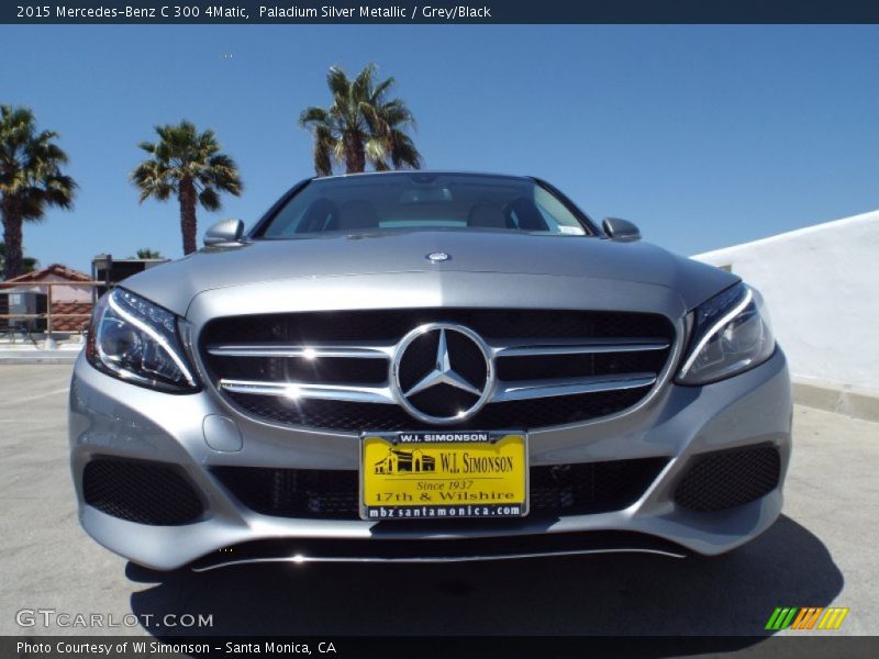 Paladium Silver Metallic / Grey/Black 2015 Mercedes-Benz C 300 4Matic
