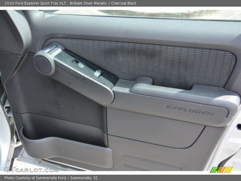Brilliant Silver Metallic / Charcoal Black 2010 Ford Explorer Sport Trac XLT