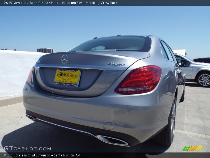 Paladium Silver Metallic / Grey/Black 2015 Mercedes-Benz C 300 4Matic