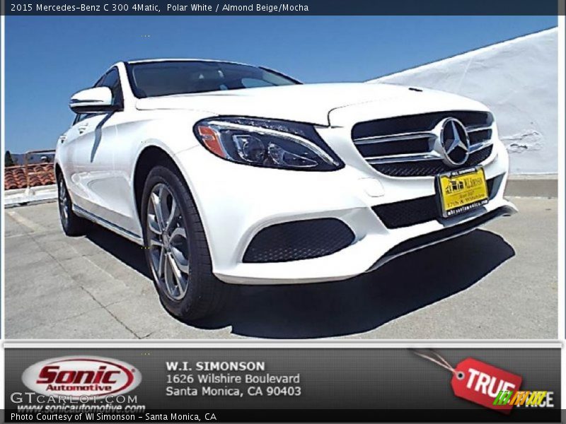Polar White / Almond Beige/Mocha 2015 Mercedes-Benz C 300 4Matic