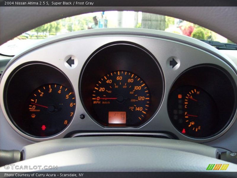 Super Black / Frost Gray 2004 Nissan Altima 2.5 S