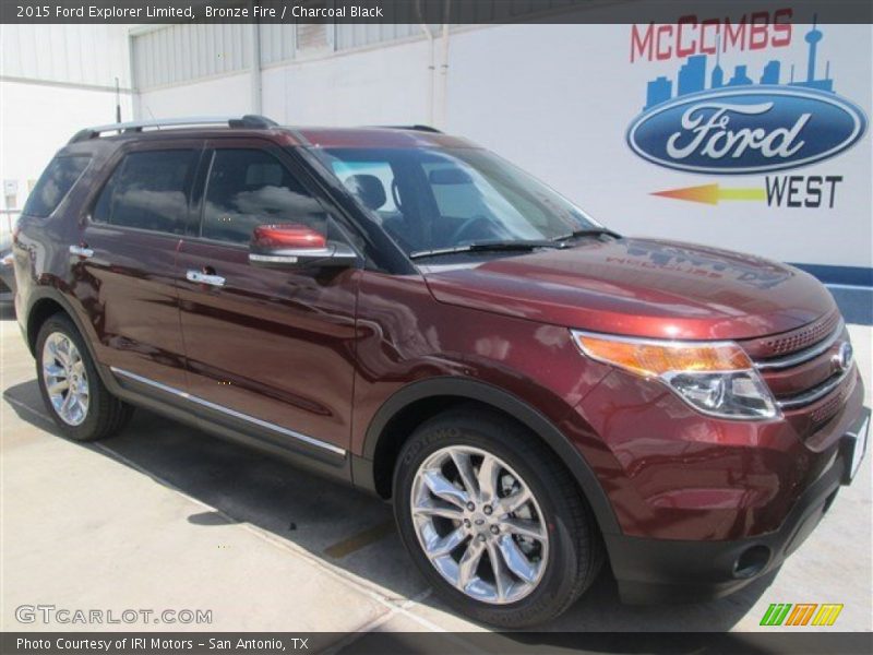 Bronze Fire / Charcoal Black 2015 Ford Explorer Limited