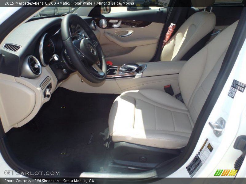 Polar White / Almond Beige/Mocha 2015 Mercedes-Benz C 300 4Matic