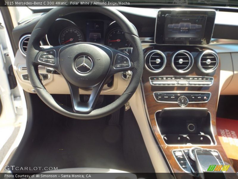 Polar White / Almond Beige/Mocha 2015 Mercedes-Benz C 300 4Matic