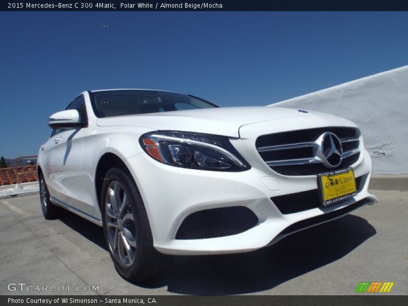 Polar White / Almond Beige/Mocha 2015 Mercedes-Benz C 300 4Matic