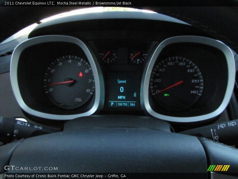 Mocha Steel Metallic / Brownstone/Jet Black 2011 Chevrolet Equinox LTZ