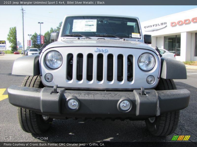 Billet Silver Metallic / Black 2015 Jeep Wrangler Unlimited Sport S 4x4