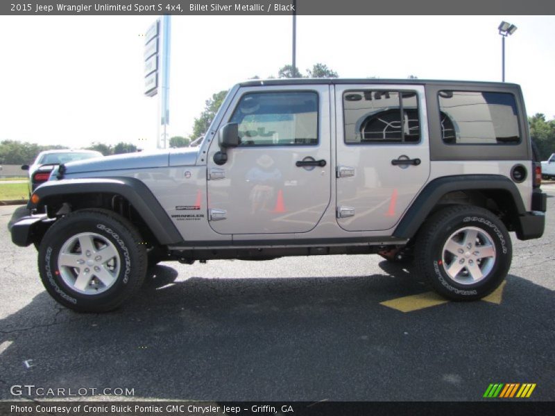Billet Silver Metallic / Black 2015 Jeep Wrangler Unlimited Sport S 4x4