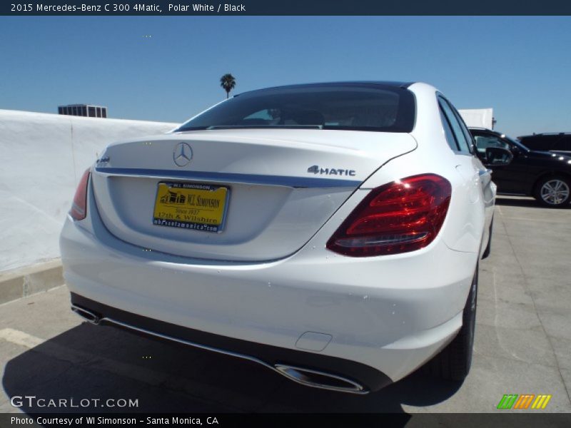 Polar White / Black 2015 Mercedes-Benz C 300 4Matic