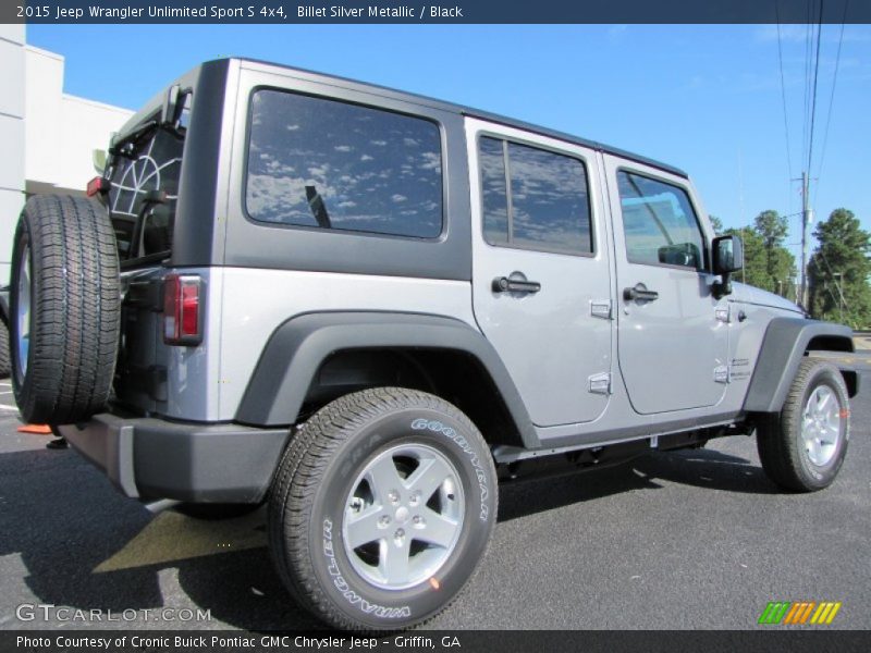 Billet Silver Metallic / Black 2015 Jeep Wrangler Unlimited Sport S 4x4