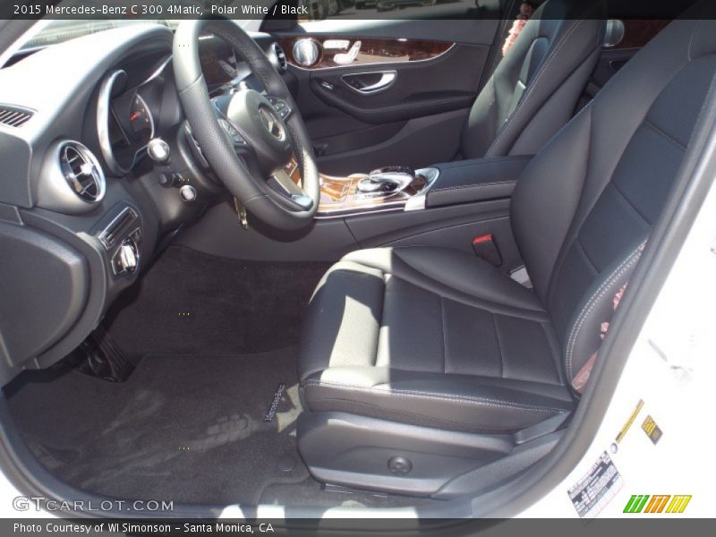 Polar White / Black 2015 Mercedes-Benz C 300 4Matic