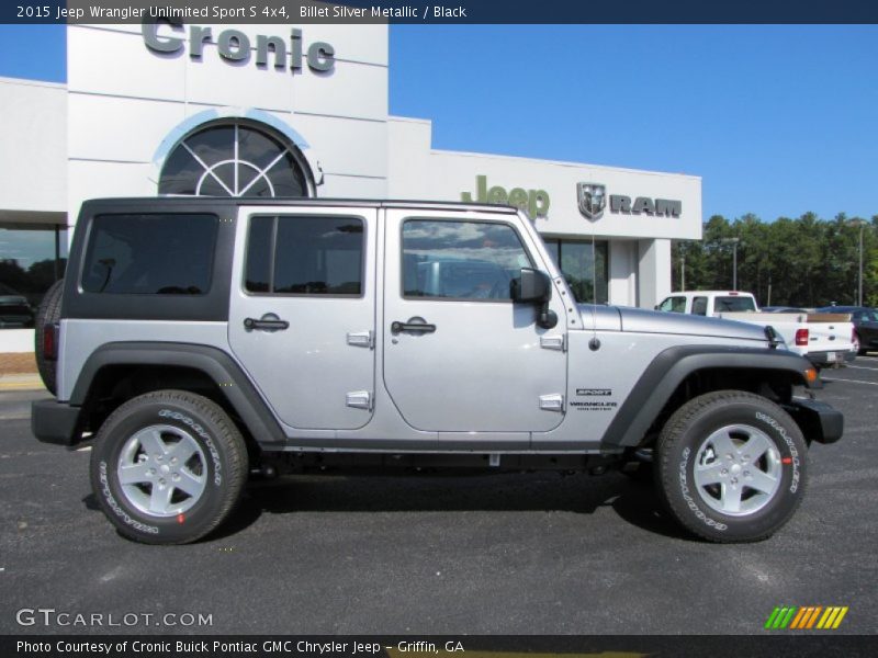 Billet Silver Metallic / Black 2015 Jeep Wrangler Unlimited Sport S 4x4