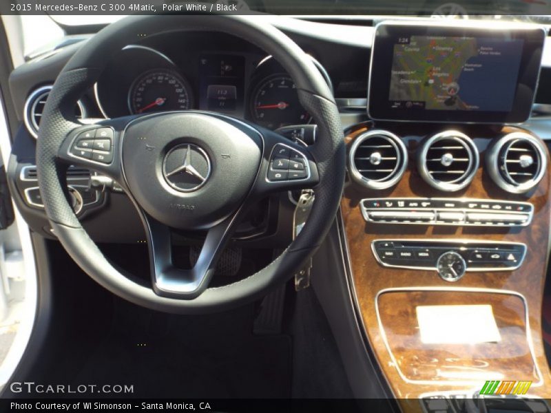 Polar White / Black 2015 Mercedes-Benz C 300 4Matic