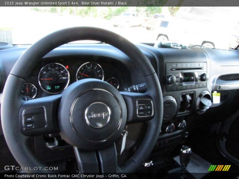 Billet Silver Metallic / Black 2015 Jeep Wrangler Unlimited Sport S 4x4
