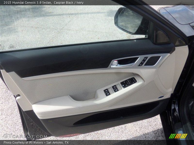 Caspian Black / Ivory 2015 Hyundai Genesis 3.8 Sedan