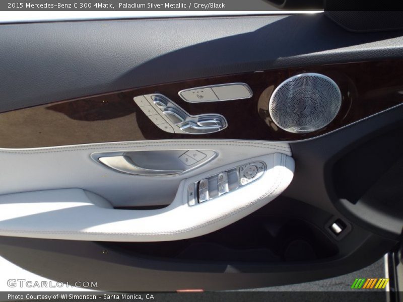 Paladium Silver Metallic / Grey/Black 2015 Mercedes-Benz C 300 4Matic