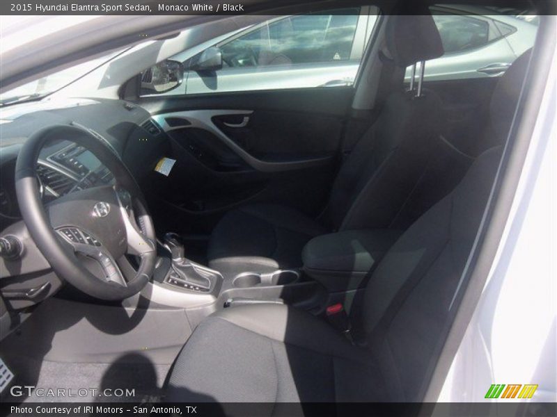 Monaco White / Black 2015 Hyundai Elantra Sport Sedan