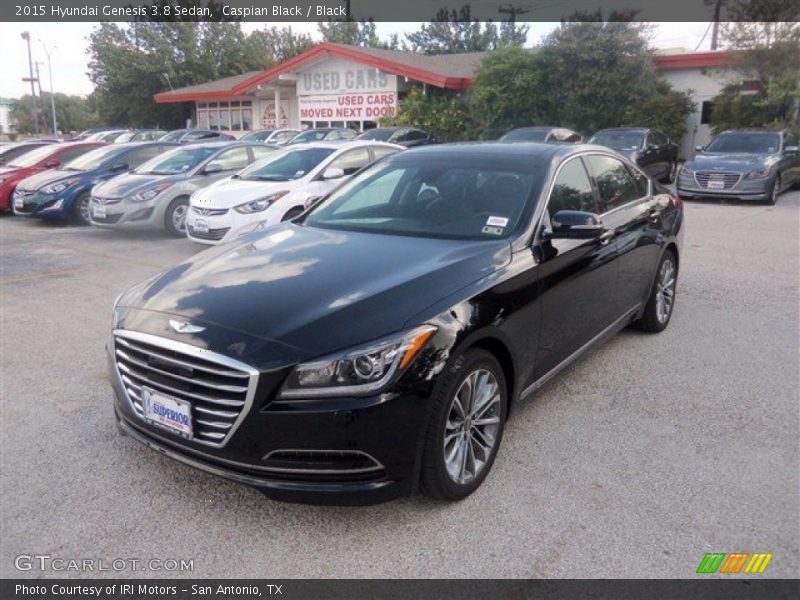 Caspian Black / Black 2015 Hyundai Genesis 3.8 Sedan