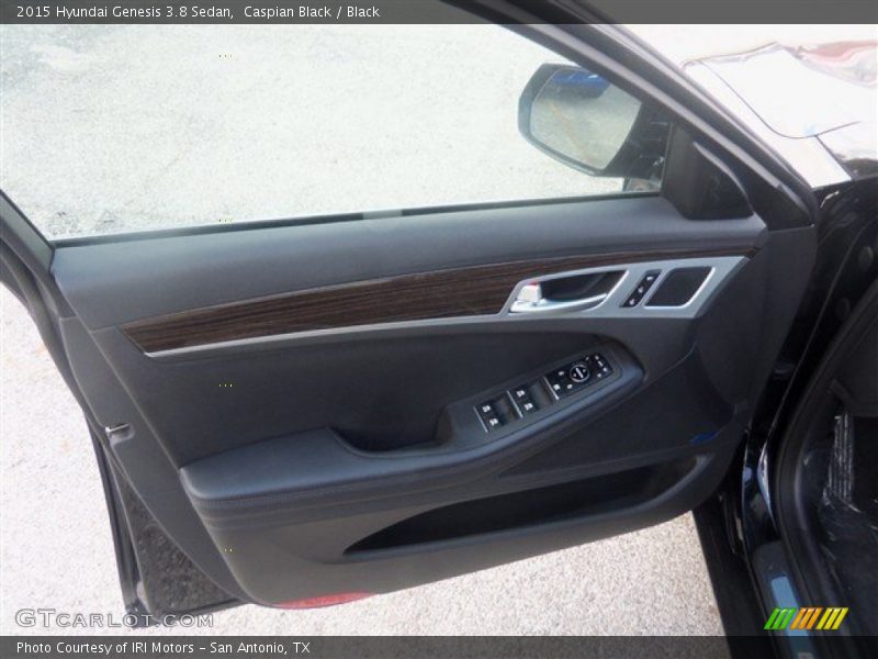 Caspian Black / Black 2015 Hyundai Genesis 3.8 Sedan