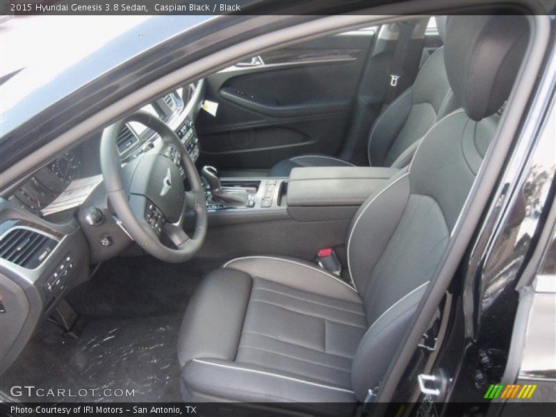 Caspian Black / Black 2015 Hyundai Genesis 3.8 Sedan