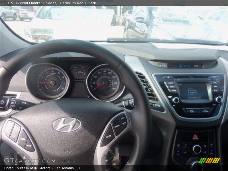 Geranium Red / Black 2015 Hyundai Elantra SE Sedan