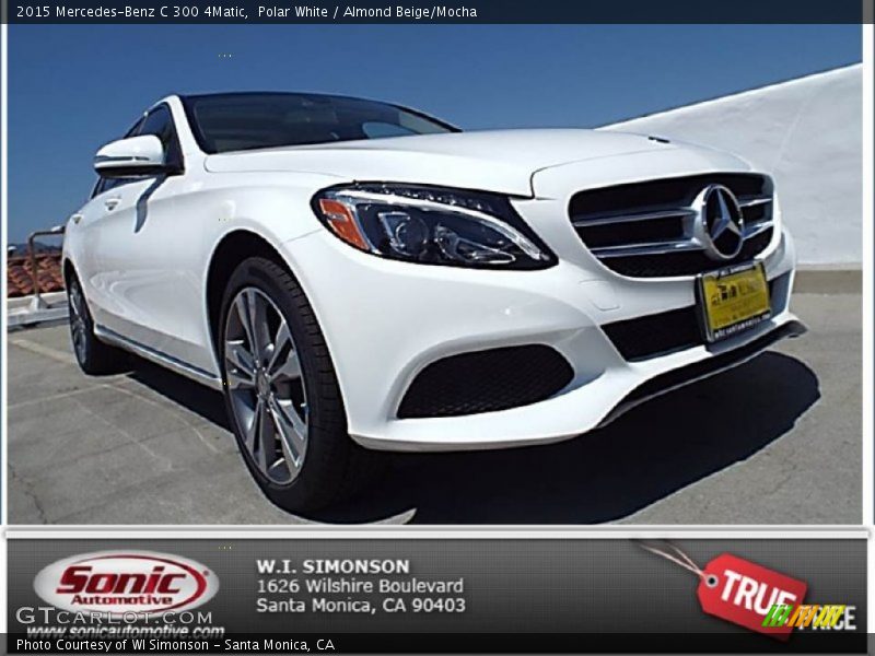 Polar White / Almond Beige/Mocha 2015 Mercedes-Benz C 300 4Matic