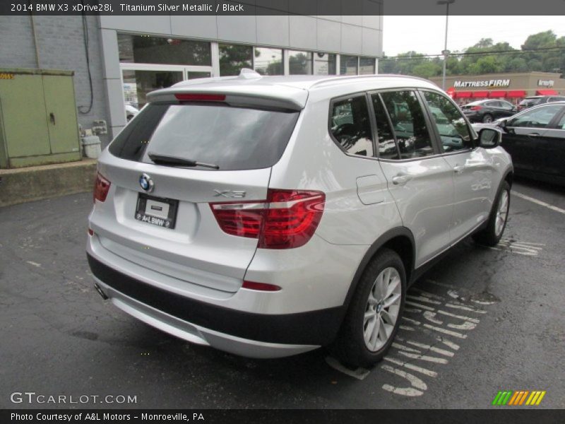 Titanium Silver Metallic / Black 2014 BMW X3 xDrive28i