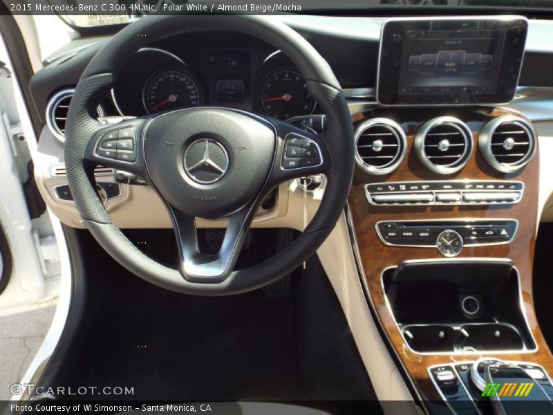 Polar White / Almond Beige/Mocha 2015 Mercedes-Benz C 300 4Matic