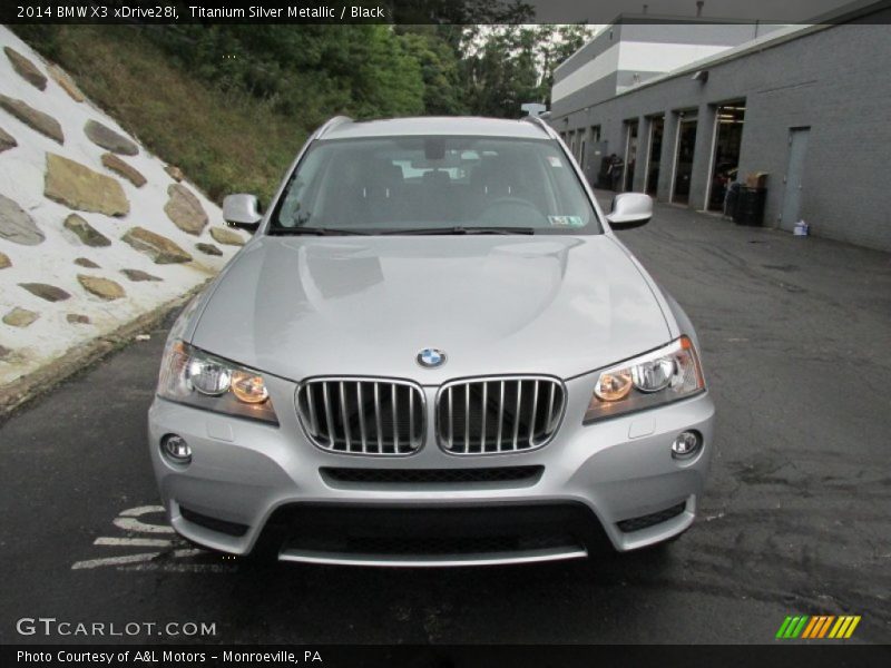 Titanium Silver Metallic / Black 2014 BMW X3 xDrive28i